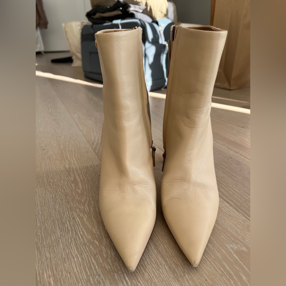 Tory burch Penelope pointed toe leather boots
